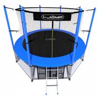 Батут i-JUMP 8ft 2,44м с нижней сетью и лестницей (blue)