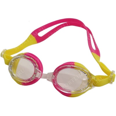 Очки для плавания детские (желто-розовые) B31571