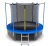 Батут с внутренней сеткой и лестницей EVO JUMP Internal 12ft (Sky) + нижняя сеть
